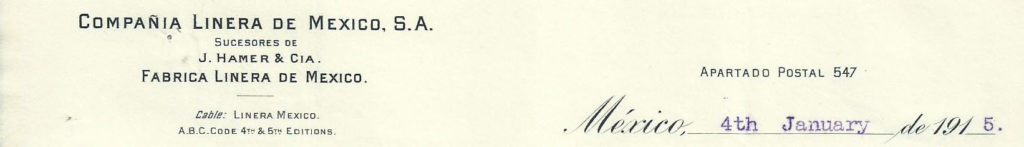 Letterhead of La Linera